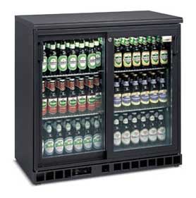 Double Door Bottle Cooler - KSL refrigeration and air conditioning can supply, install, service, carryout maintenance, repairs and call outs to all bottle and drink refrigeration products, call our offices to arrange an engineer.
