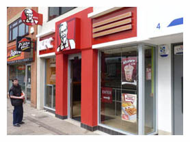 New air-conditioning and refrigeration systems fully working and KFC now open for business.